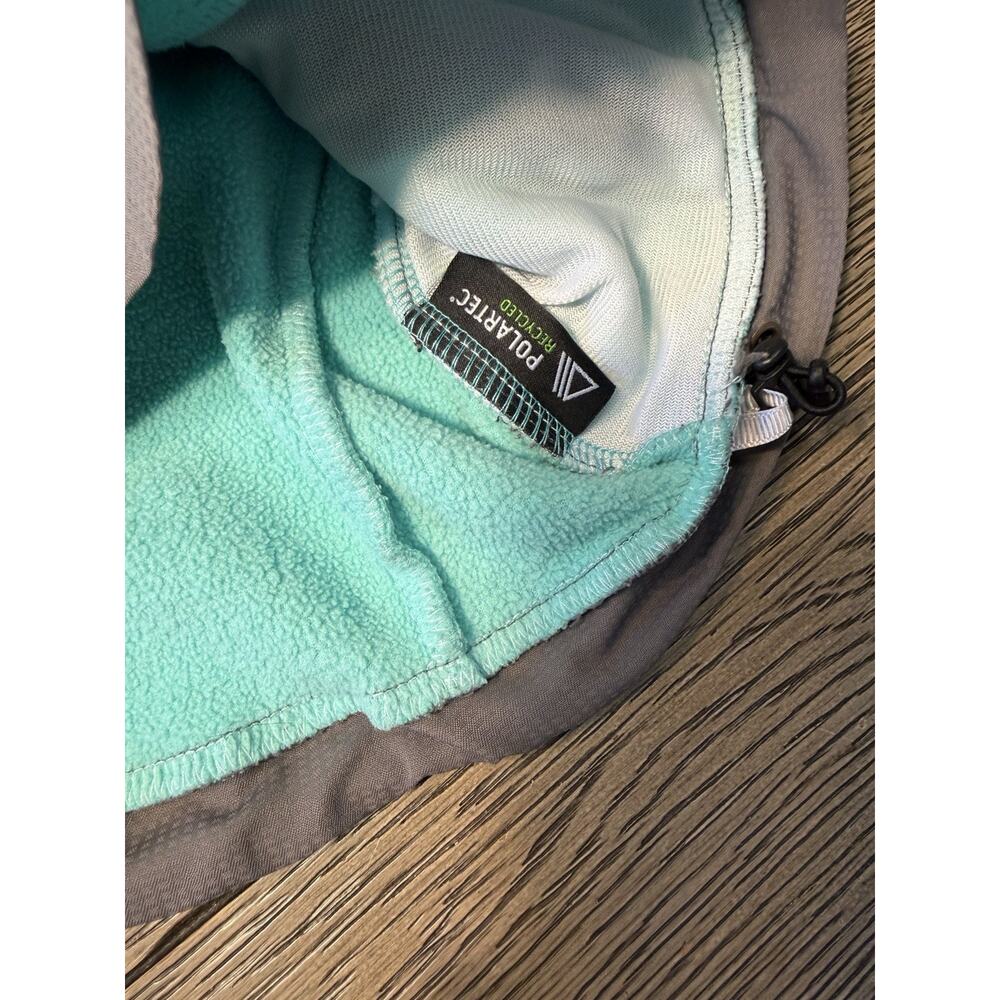 The North Face Kids Denali Large Light Green Fleece Jacket - Picture 4 of 7